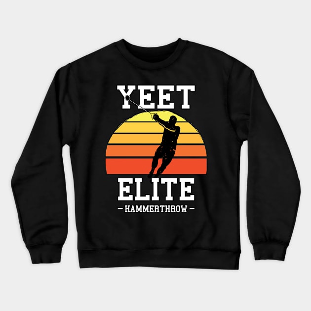 Yeet Elite Hammerthrow Retro Track N Field Athlete Crewneck Sweatshirt by atomguy